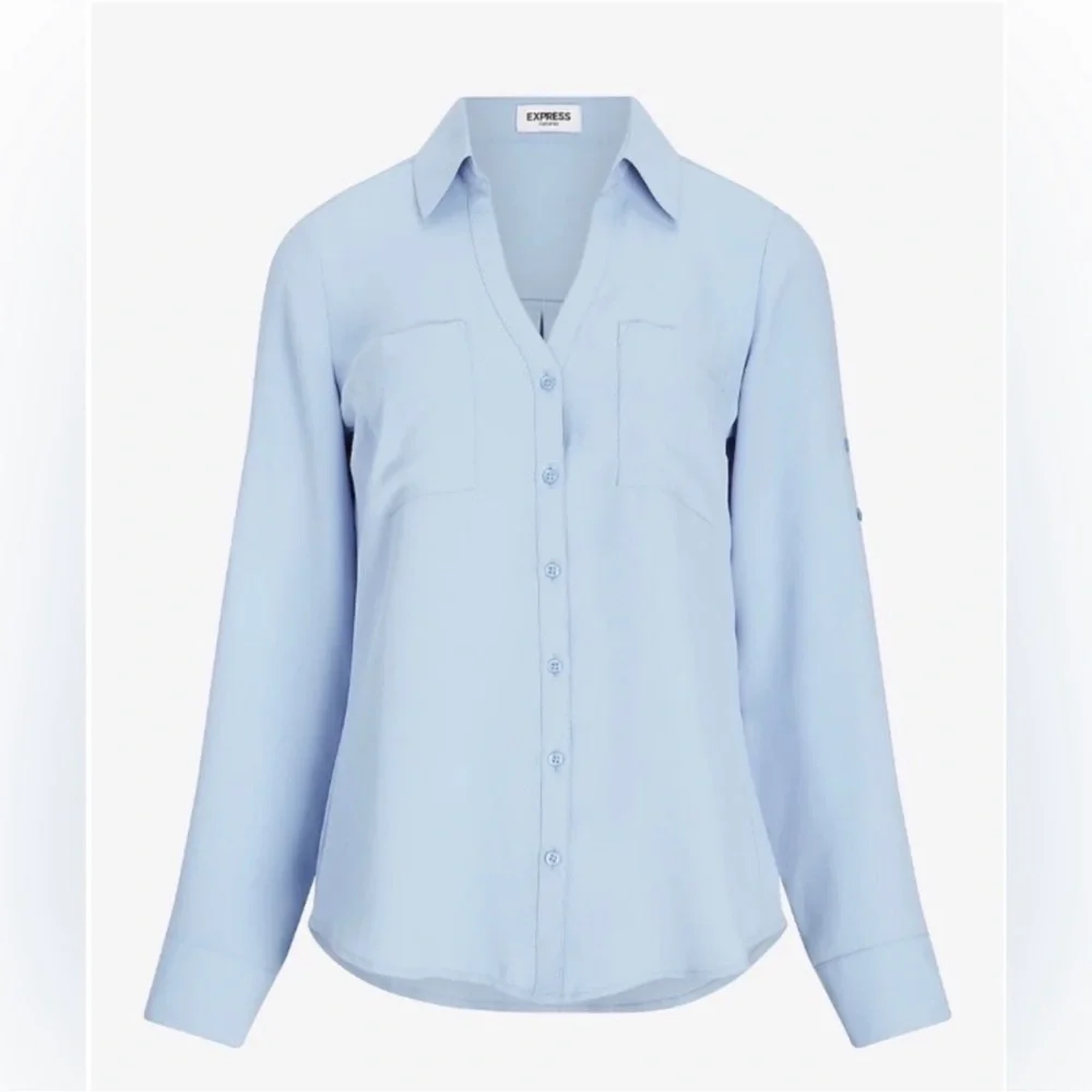 Talbots Button Down Cute Work Wear blouse M - Picture 7 of 9